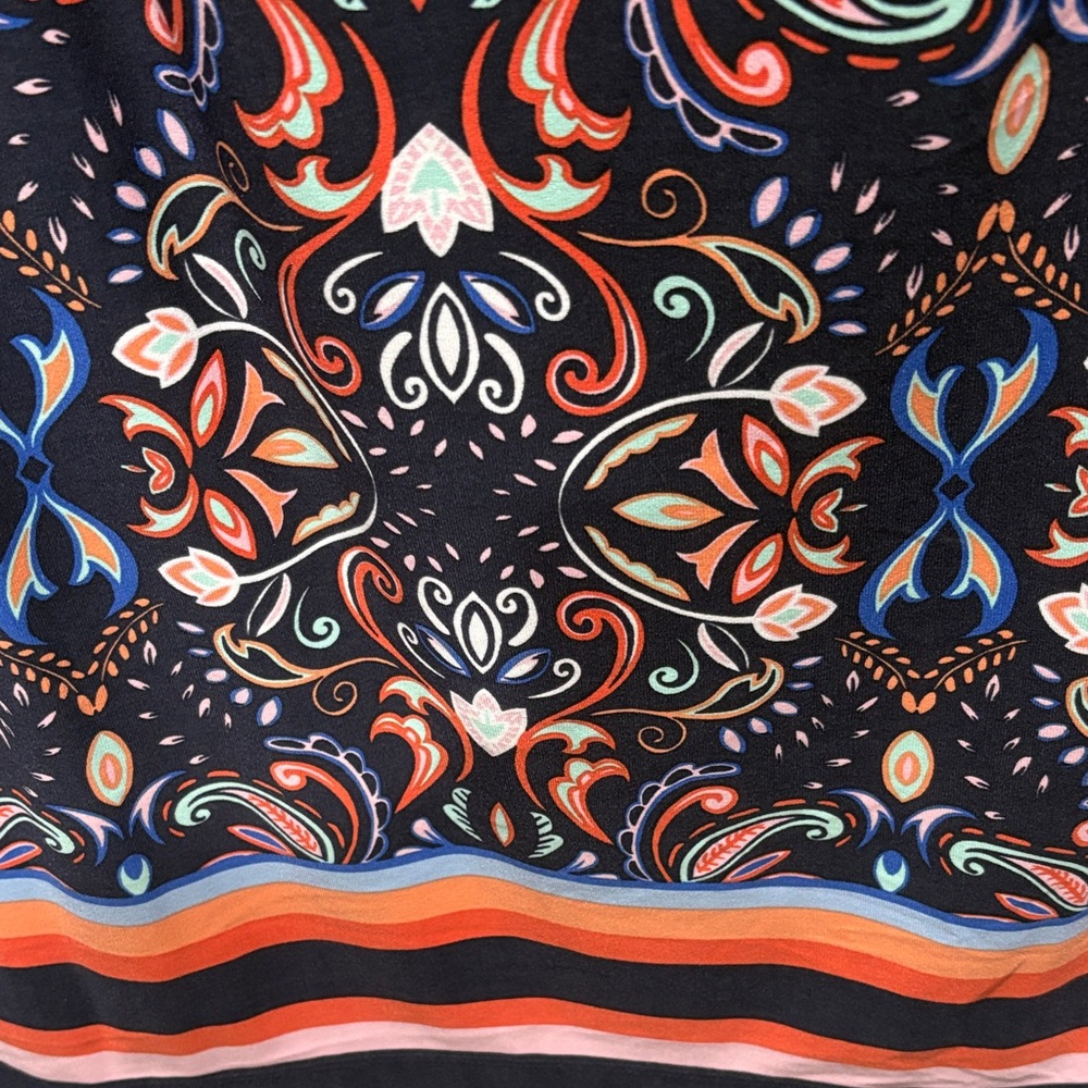 Vince Camuto Multicolor Patterned Long Sleeve Dre… - image 3